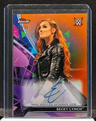 Becky Lynch [Orange] Wrestling Cards 2021 Topps Finest WWE Roster Autographs Prices