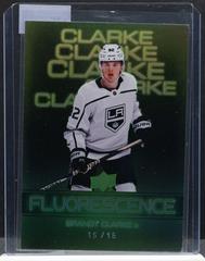 Brandt Clarke [Green] #F-35 Hockey Cards 2022 Upper Deck Fluorescence Prices