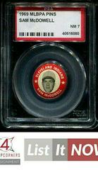 Sam McDowell Baseball Cards 1969 MLBPA Pins Prices