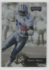 Emmitt Smith #10 Football Cards 1993 Playoff Prices