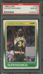 Xavier McDaniel Basketball Cards 1988 Fleer Prices