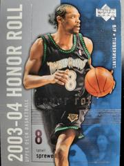 Latrell Sprewell #48 Basketball Cards 2003 Upper Deck Honor Roll Prices