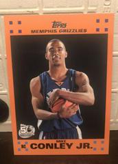 Mike Conley Jr. [Orange] #4 Basketball Cards 2007 Topps Rookie Card Prices