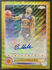 Brandon Miller [Gold Wave] Basketball Cards 2022 Topps Chrome McDonald's All-American Autographs Prices