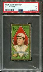 Ed Cicotte Baseball Cards 1911 T205 Gold Border Prices