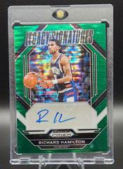 Richard Hamilton [Green Pulsar] #LS-RHM Basketball Cards 2023 Panini Prizm Draft Picks Legacy Signatures Prices