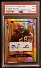 Rey Maualuga [Autograph Gold Refractor] Football Cards 2009 Bowman Sterling Prices