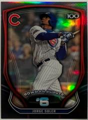Jorge Soler Baseball Cards 2015 Bowman Scout's Top 100 Prices
