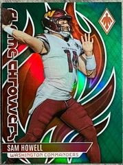 Sam Howell [Green] #FLA-15 Football Cards 2023 Panini Phoenix Flame Throwers Prices
