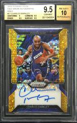 Charles Barkley [Gold] Basketball Cards 2018 Panini Prizm Fast Break Autographs Prices