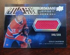 Cole Caufield Hockey Cards 2021 SPx UD Black Obsidian Rookie Jersey Prices