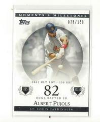 Albert Pujols #2 Baseball Cards 2007 Topps Moments & Milestones Prices