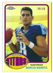Marcus Mariota [Refractor] #76-MM Football Cards 2015 Topps Chrome 1976 Prices