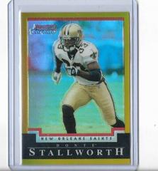 Donte Stallworth [Gold Refractor] #13 Football Cards 2004 Bowman Chrome Prices