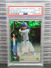 Bo Bichette [Green Refractor] #CSA-BB Baseball Cards 2020 Topps Chrome Sapphire Rookie Autograph Prices
