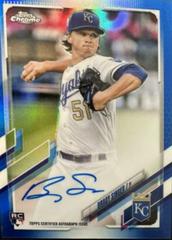 Brady Singer [Blue Refractor] #RA-BS Baseball Cards 2021 Topps Chrome Rookie Autographs Prices