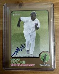 Oscar Colas [Gold] #ROA-OC Baseball Cards 2022 Topps Heritage Minor League Real One Autographs Prices