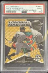 Alex Rodriguez [Gold] #LM-11 Baseball Cards 2022 Panini Mosaic Longball Masters Prices