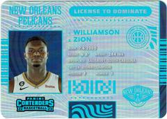 Zion Williamson #14 Basketball Cards 2022 Panini Contenders License to Dominate Prices