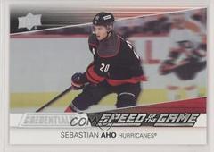 Sebastian Aho Hockey Cards 2021 Upper Deck Credentials Speed of the Game Prices