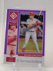 Dylan Carlson [Purple] #10 Baseball Cards 2021 Panini Chronicles Legacy Prices