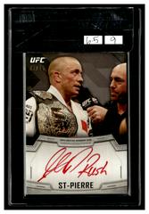 Georges St Pierre [Red Ink] Ufc Cards 2014 Topps UFC Knockout Autographs Prices