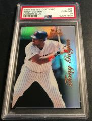 Tony Gwynn [Mirror Blue] #21 Baseball Cards 1996 Select Certified Prices