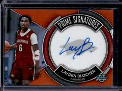 Layden Blocker [Orange] #PCS-LB Basketball Cards 2023 Bowman Chrome University Prime Signatures Prices