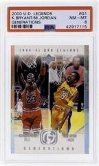 Michael Jordan / Kobe Bryant Basketball Cards 2001 Upper Deck Legends Generations Prices