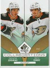 Trevor Zegras, Troy Terry [Green] #C-17 Hockey Cards 2022 SP Authentic Collaborations Prices