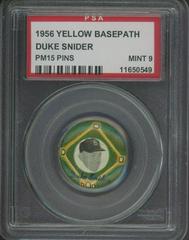 Duke Snider Baseball Cards 1956 Yellow Basepath PM15 Pins Prices