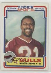 Willie McClendon #43 Football Cards 1984 Topps USFL Prices