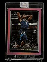 Anthony Edwards [Pink] #7 Basketball Cards 2021 Panini One and One Prices