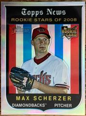 Max Scherzer [Refractor] Baseball Cards 2008 Topps Heritage Chrome Prices