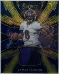 Lamar Jackson [Sparks Gold Prizm] Football Cards 2020 Panini Select Sparks Prices