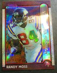 Randy Moss [Interstate Refractor] #90 Football Cards 1999 Bowman Chrome Prices