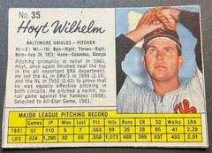 Hoyt Wilhelm [Hand Cut] #35 Baseball Cards 1962 Jell O Prices