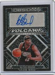 Elton Brand Basketball Cards 2021 Panini Obsidian Volcanic Signatures Prices