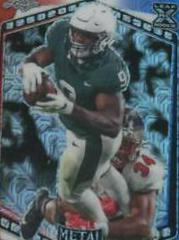 Kenneth Walker III [Red White Blue Mojo] #B-KW2 Football Cards 2022 Leaf Metal Draft Prices