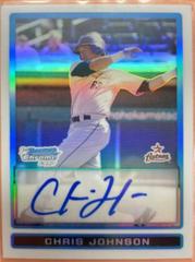Chris Johnson [Refractor Autograph] #BCP102 Baseball Cards 2009 Bowman Chrome Prospects Prices