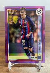Gavi [Purple] #48 Soccer Cards 2022 Topps Merlin Chrome UEFA Club Competitions Prices