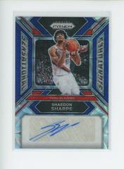 Shaedon Sharpe [Blue Prizm] #4 Basketball Cards 2023 Panini Prizm Sensational Signature Prices