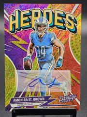 Amon Ra St. Brown [Autograph Gold] #H-15 Football Cards 2023 Panini Prestige Heroes Prices