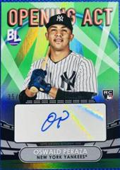 Oswald Peraza [Green] #OAA-OP Baseball Cards 2023 Topps Big League Opening Act Autographs Prices