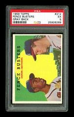 Fence Busters [Gray Back] Baseball Cards 1959 Topps Prices