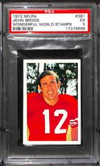 John Brodie #361 Football Cards 1972 NFLPA Wonderful World Stamps Prices