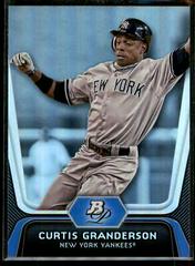 Curtis Granderson #72 Baseball Cards 2012 Bowman Platinum Prices