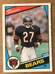 Mike Richardson [Error Contains C] Football Cards 1984 Topps Prices