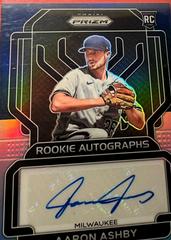 Aaron Ashby [Navy Blue Carolina Prizm] Baseball Cards 2022 Panini Prizm Rookie Autographs Prices