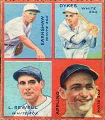 Appling, Dykes [Earnshaw, Sewell] Baseball Cards 1935 Goudey 4 in 1 Prices